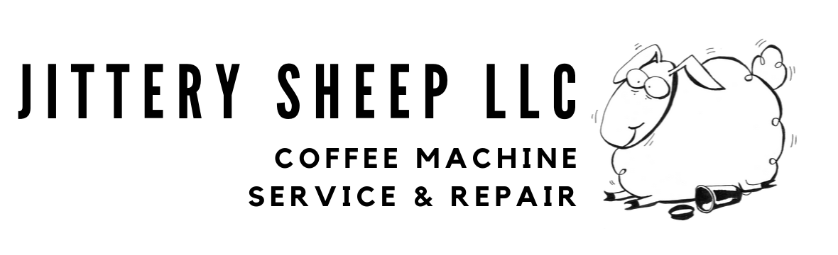 Jittery Sheep LLC sheep logo with Jittery Sheep LLC text